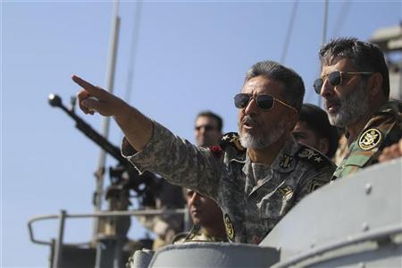 Iran/ Esercitazione Golfo. Lancio di missili a lungo&nbsp;raggio