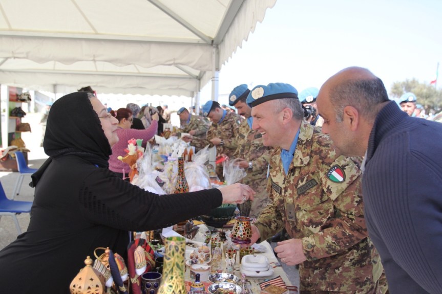 Libano/ Per la prima volta l’Artigianato locale ed i prodotti tipici in mostra, ai militari italiani e di&nbsp;Unifil