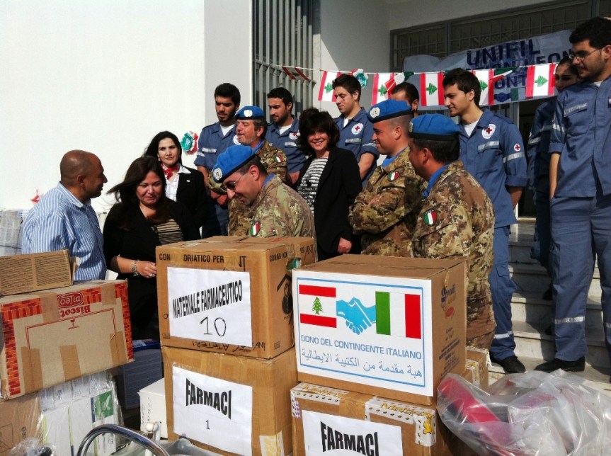 Libano/ Il contingente italiano a supporto della croce&nbsp;rossa