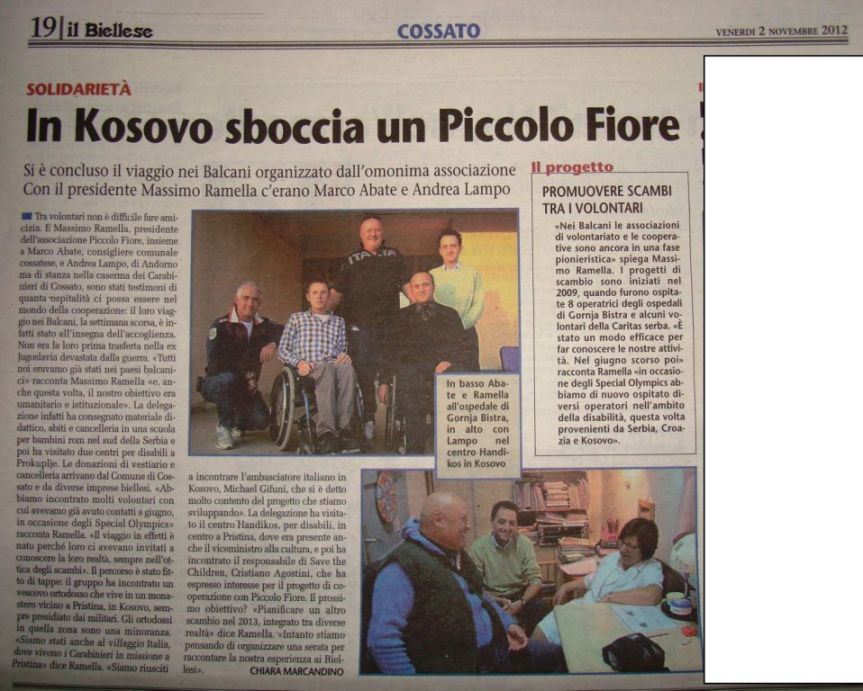 Cossato/ Balcani. L’Associazione Piccolo Fiore in un viaggio di beneficenza tra Kosovo e&nbsp;Serbia