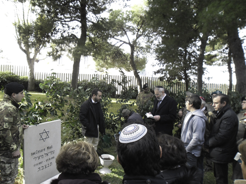 Bari/ Sacrario Caduti d’Oltremare. Traslazione dei resti di Cesare Mieli con rito&nbsp;ebraico