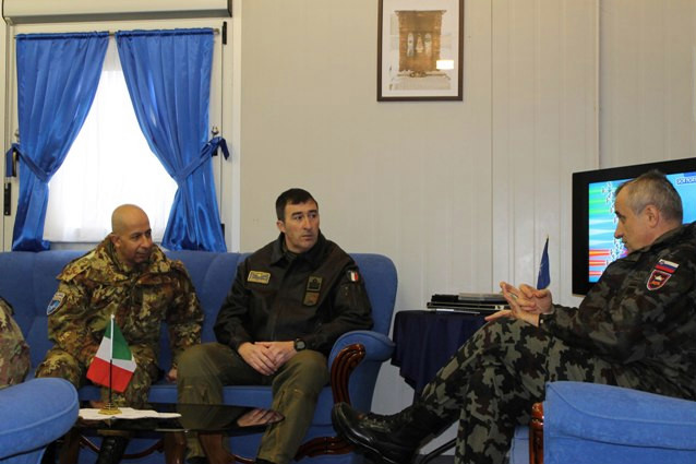Kosovo/ Il Deputy Commander KFOR in visita alla Task Force&nbsp;Air