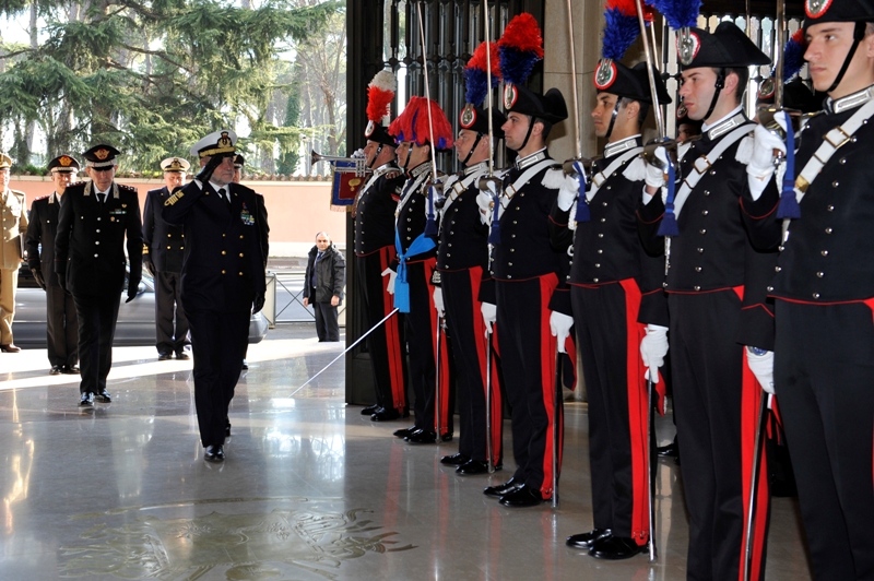 Roma/ SMD. L’Ammiraglio Binelli Mantelli al Comando Generale dell’Arma dei&nbsp;Carabinieri