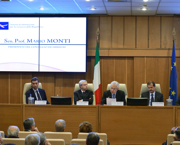 Roma/ Monti inaugura l’Anno Accademico della Scuola per la&nbsp;Sicurezza