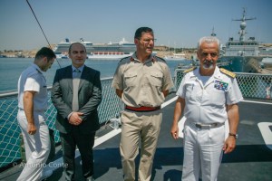 Durante l'intervista internazionale a bordo di Nave "Comandante Cigala Fulgosi". Porto "Grand Harbour" a La Valletta, Malta. 21 Giugno 2013 - Foto di Antonio Conte