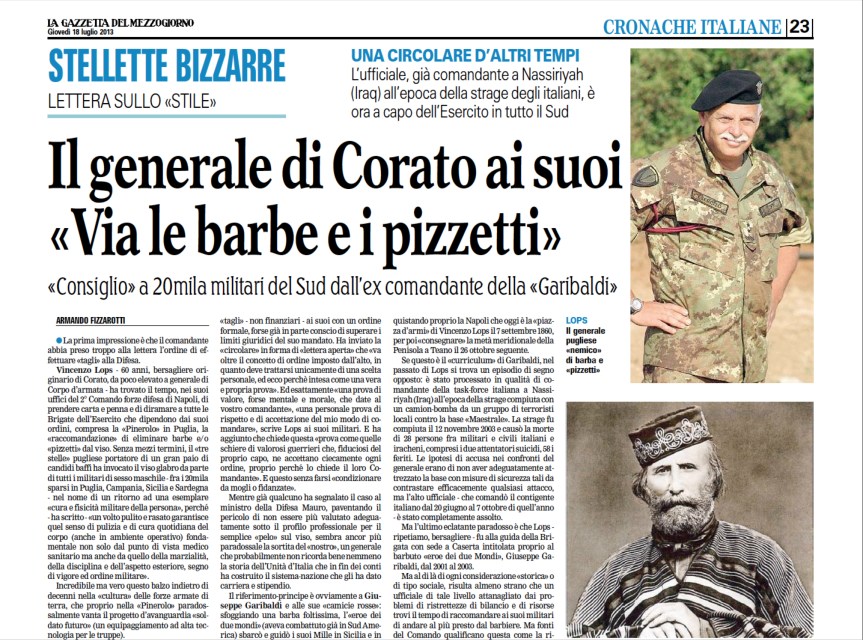 Bari/ Comunicazione Militare. Soldati, il taglio moderno piace tanto al&nbsp;barbiere