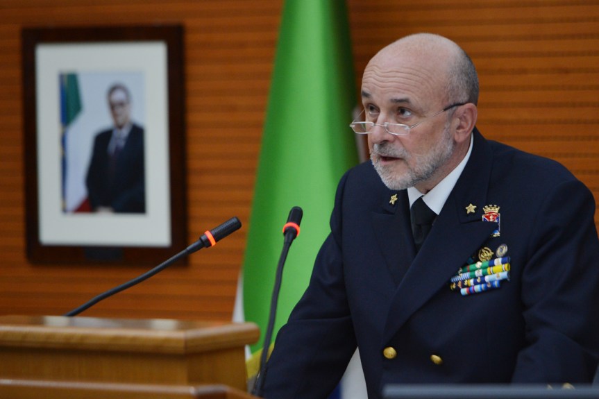 L’Ammiraglio Binelli Mantelli al Convegno nazionale “Remotizzazione e robotizzazione nelle Forze&nbsp;Armate”