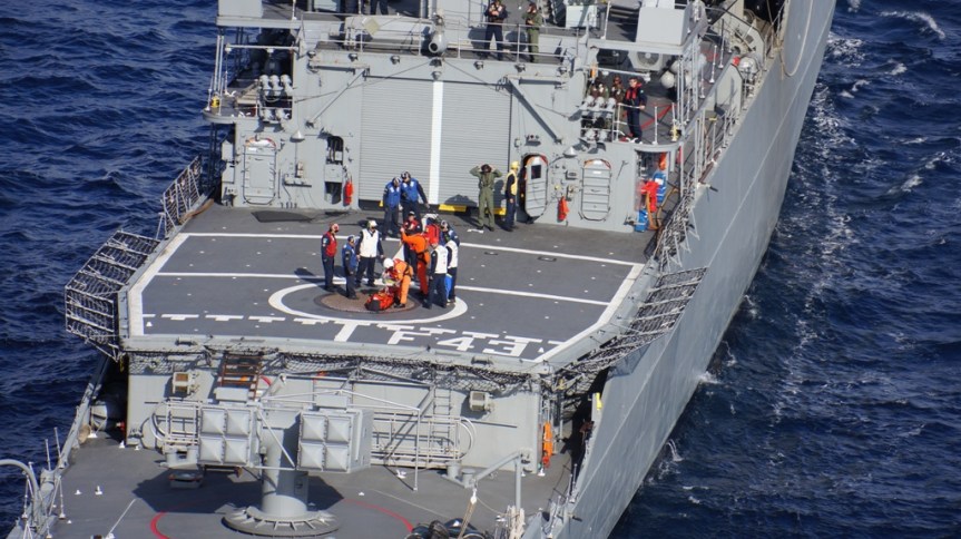 Malta/ Marinaio brasiliano soccorso da un elicottero della Missione&nbsp;Militare