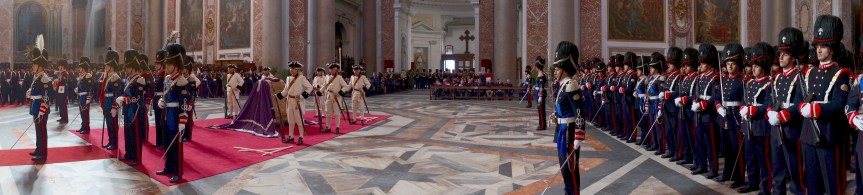 Roma/ 18 febbraio 2014. Basilica di Santa Maria degli Angeli e dei Martiri. I Granatieri di Sardegna commemorano il Duca di San&nbsp;Pietro