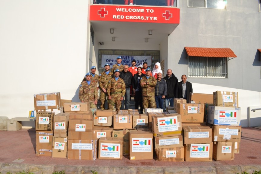 Libano/ Shama. I Caschi blu italiani e la Croce Rossa&nbsp;Libanese