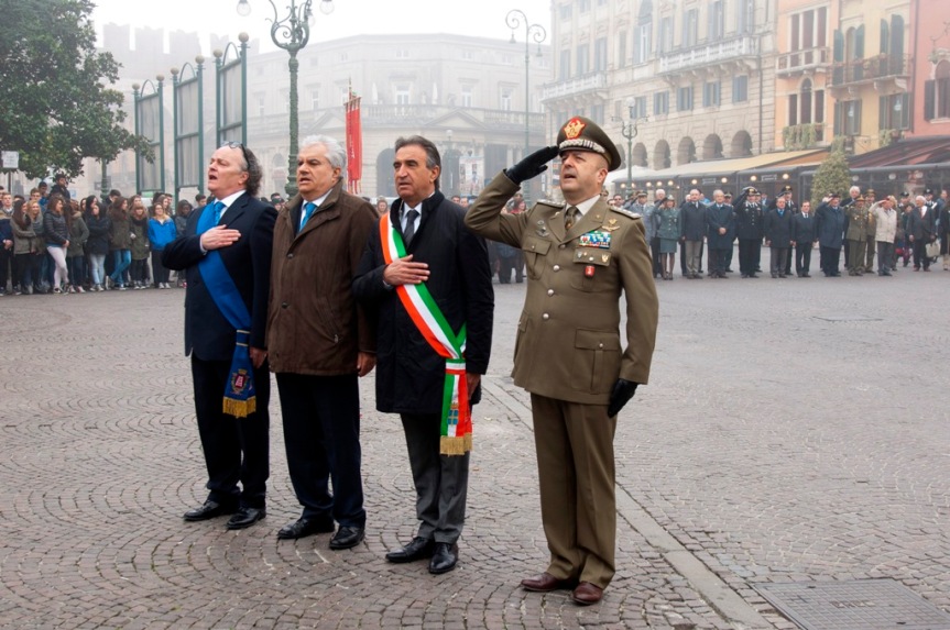 Verona/ Celebrazione della “Giornata dell’Unità nazionale, della Costituzione, dell’Inno e della Bandiera”