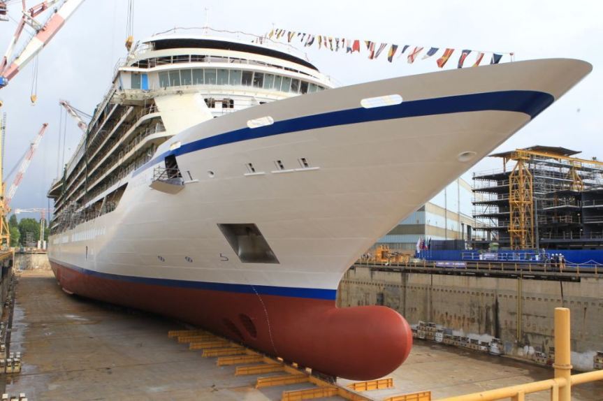 Marghera/ Fincantieri. Varata la “Viking Star”, prima di una serie di tre unità per Viking Ocean&nbsp;Cruises