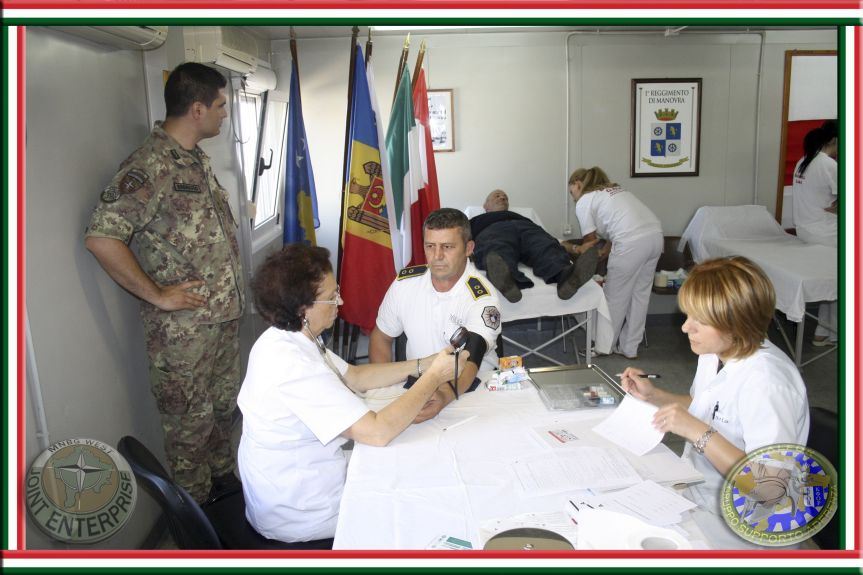 Kosovo/ Base “Villaggio Italia”. Il Multinational Battle Group West a guida italiana dona sangue per l’ospedale di&nbsp;Peja