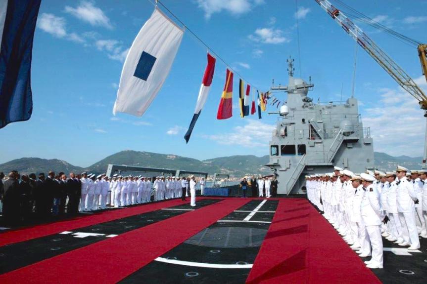 Muggiano/ Fincantieri. La consegna della nuova unità anfibia “Kalaat Beni-Abbes” alla Marina Militare&nbsp;Algerina