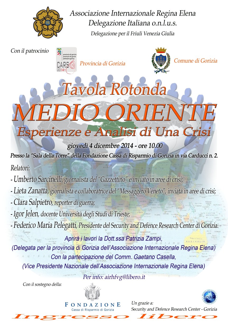 Gorizia/ “Medio Oriente”. Esperienze ed analisi di una&nbsp;crisi