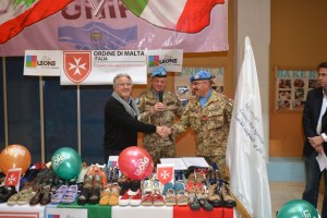 Ufficiali dell'ONU, evento in Libano pro infanzia, in foto il Gen. DEL SOL