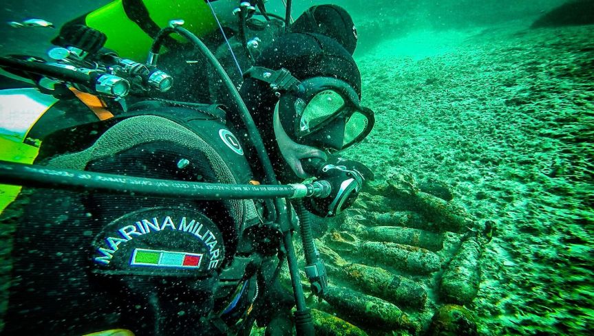 Molfetta/ Difesa: Esercito e Marina Militare intervengono per rimuovere e distruggere  84 ordigni esplosivi a caricamento&nbsp;speciale